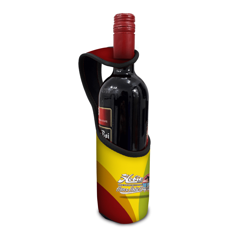 Porta Vinho com Alça em Neoprene Personalizado Brinde Corporativo Imagem 2
